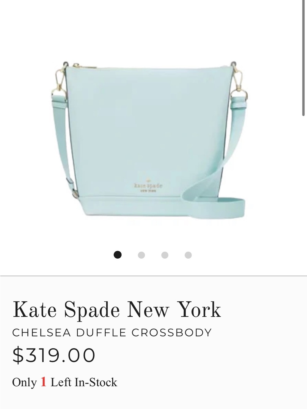 kate spade Chelsea Duffle Crossbody - Pale Blue